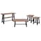 Alaterre Furniture Adam 4-Piece Solid Wood Living Room Set, Overall Height: 30 ANAD0111011RNB - alternate 1